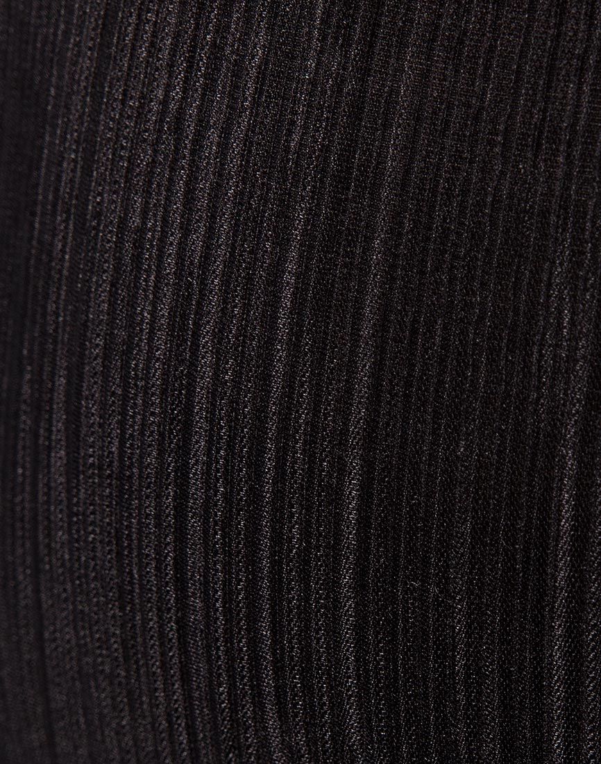 Jupe culotte plissée noire – Image 2