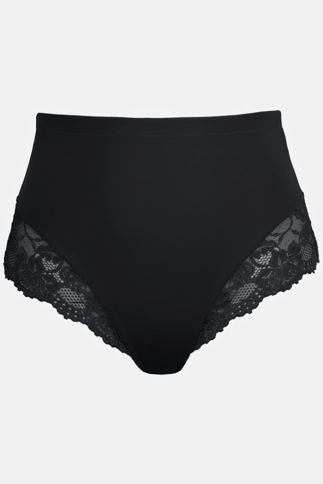 Culotte haute avec dentelle transparente