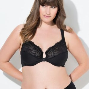 Soutien-gorge à armatures, bonnets souples et fermeture sur le devant