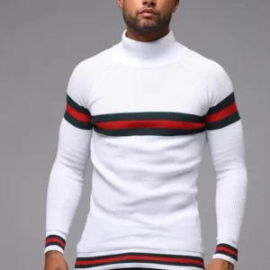 Pull col roulé homme fashion