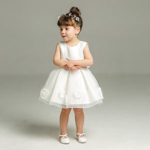 Robe de Bébé Princesse pour Baptême