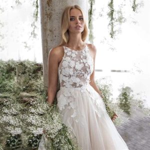 Robe de Mariée Princesse à Fleurs