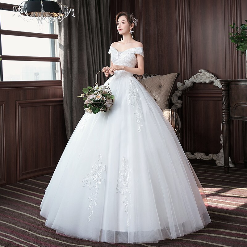 Robe de Mariée Princesse Blanche à Lacets – Image 4