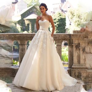 Robe de Mariée Princesse Champagne