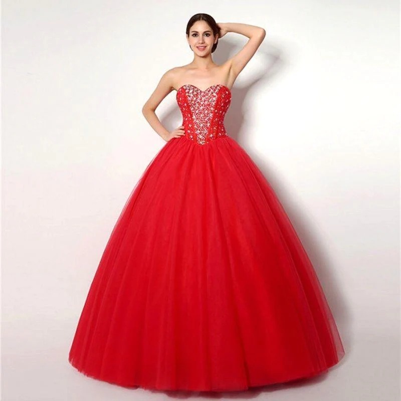 Robe de Soirée Princesse Rouge