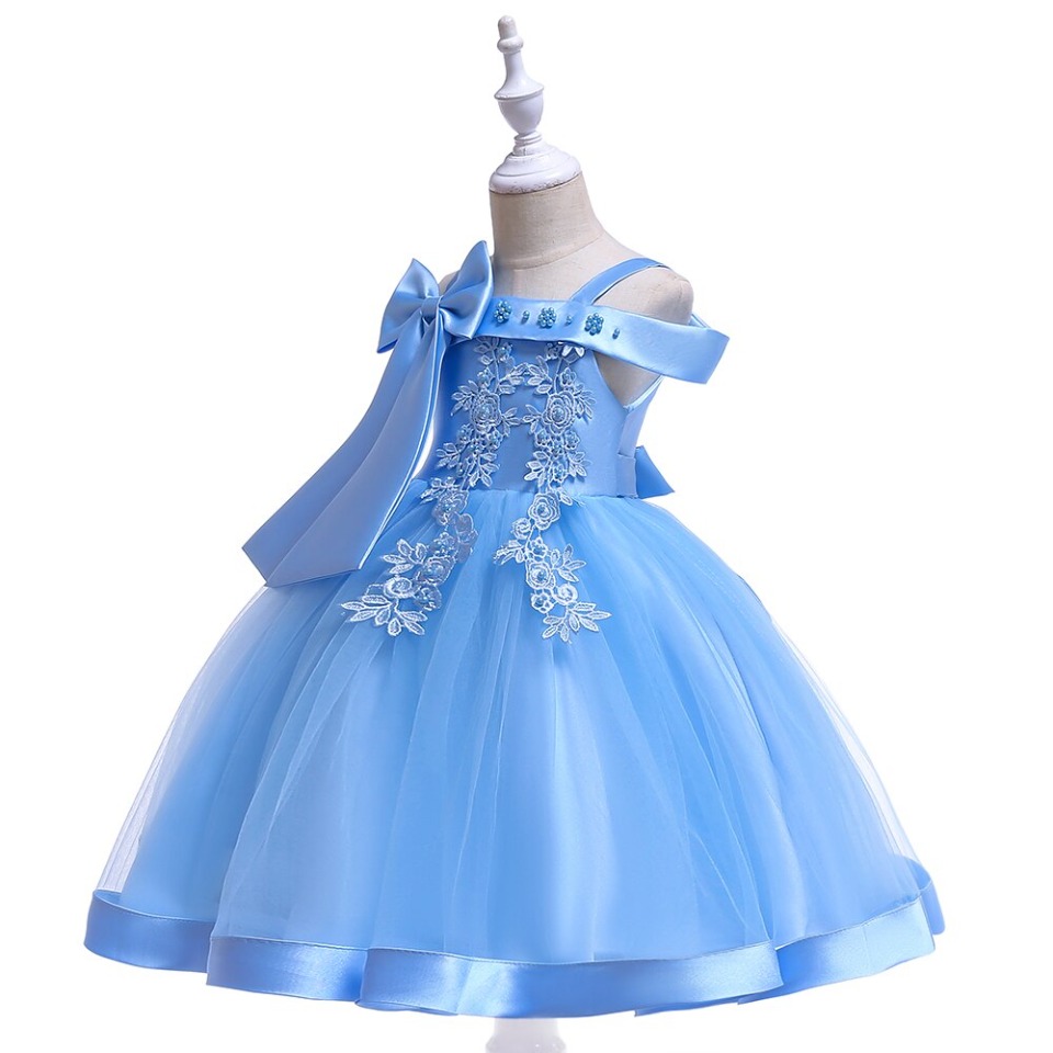 Robe Demoiselle D’Honneur Princesse Bleu Ciel – Image 2
