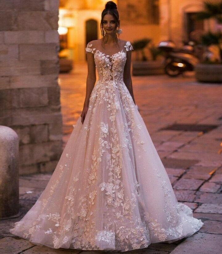 Robe Princesse à Fleurs pour Mariage – Image 3