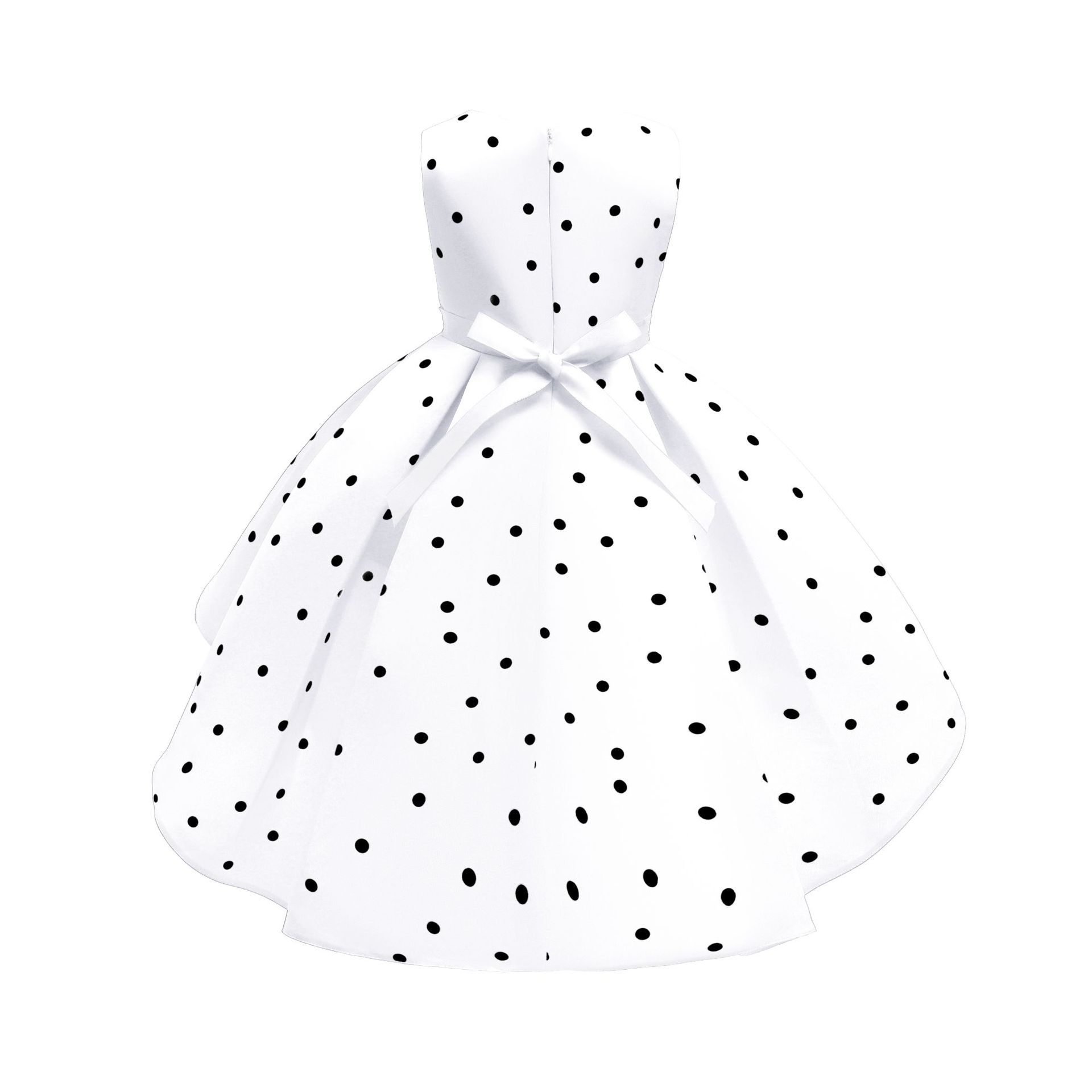 Robe Princesse à Poids Noir et Blanche – Image 4