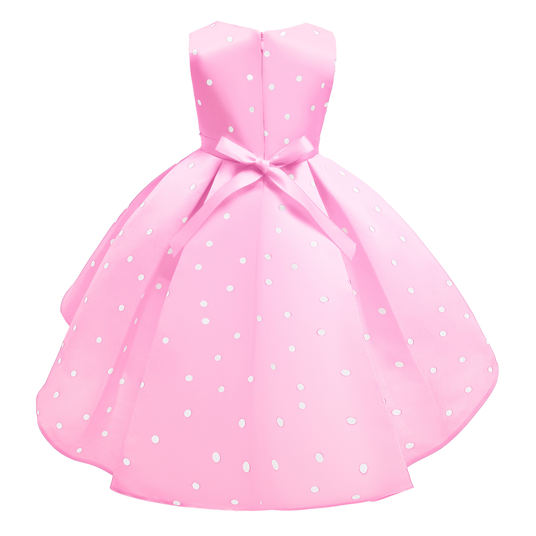 Robe Princesse à Pois Rose – Image 2