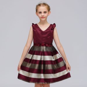Robe Princesse à Rayures pour fille