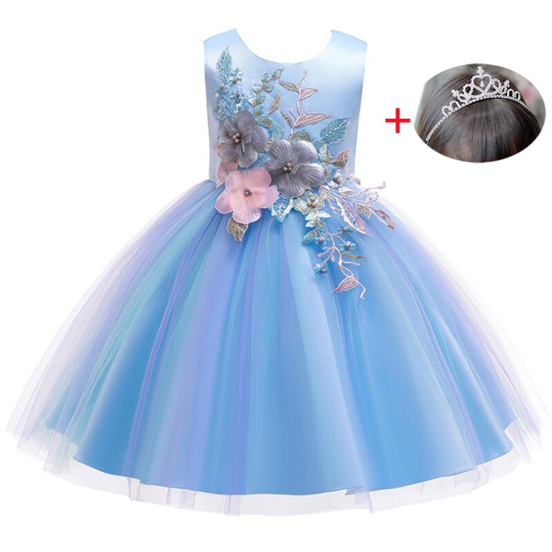 Robe Princesse Arc En Ciel à Fleurs – Image 2
