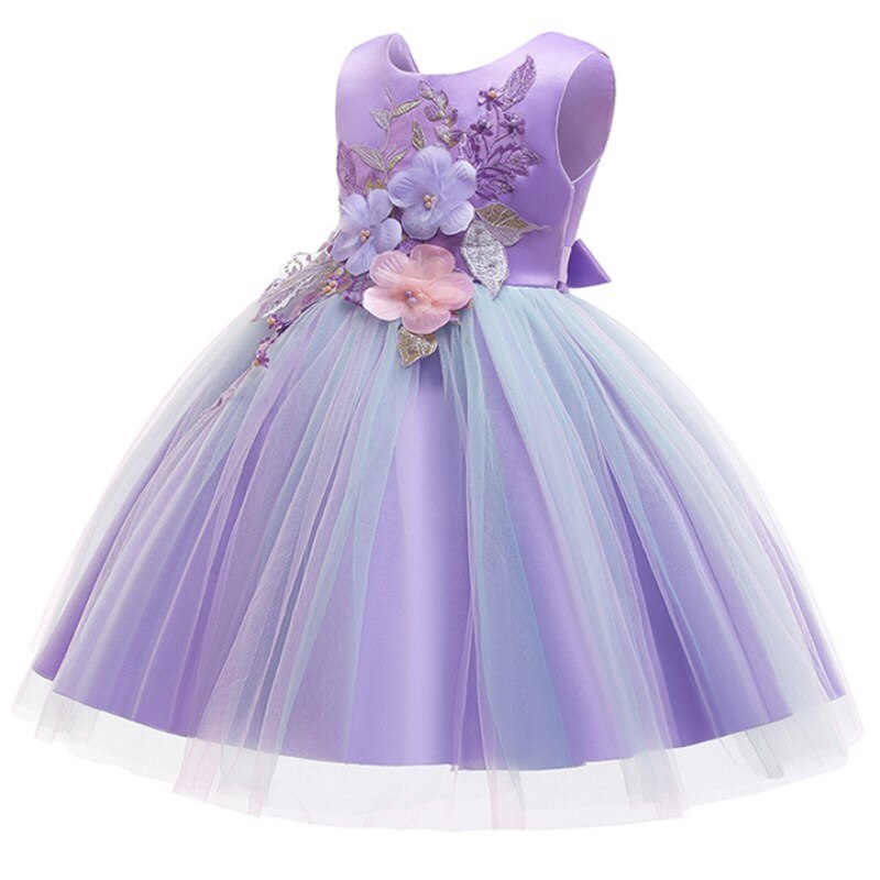 Robe Princesse Arc En Ciel à Fleurs – Image 5