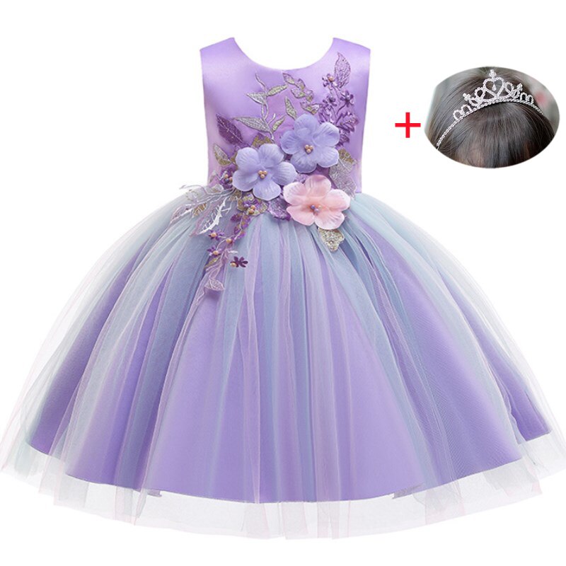 Robe Princesse Arc En Ciel à Fleurs – Image 4