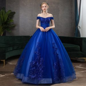 Robe Princesse de Soirée Bleue