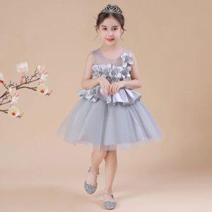 Robe Princesse Demoiselle d’Honneur pour fille