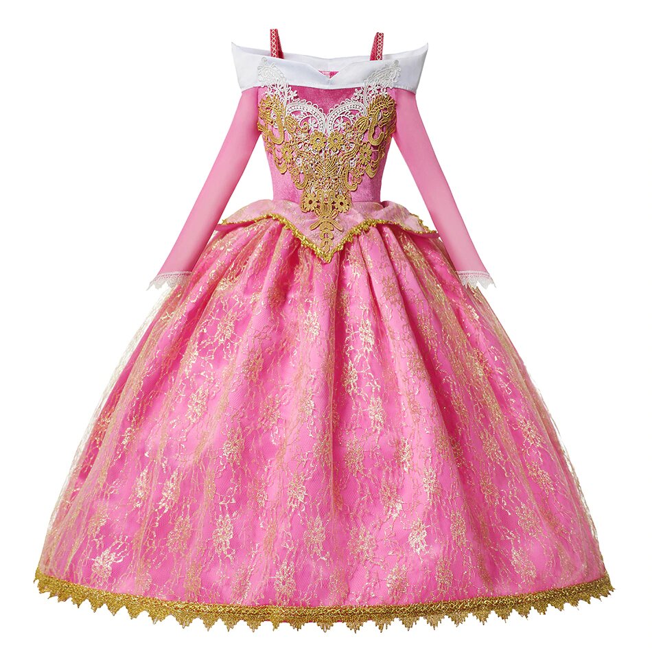 Robe Princesse Royale Rose pour Fille – Image 4