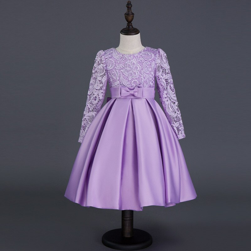 Robe Princesse Violette Manches Longues – Image 3