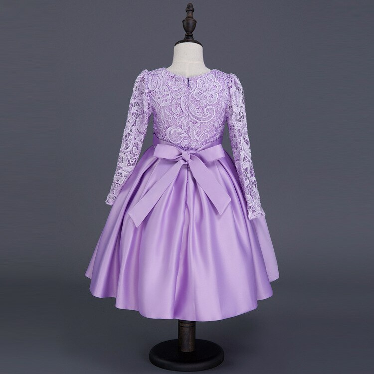 Robe Princesse Violette Manches Longues – Image 4