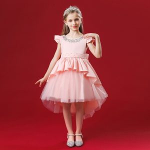 Robe Rose de Princesse Pour Fillette