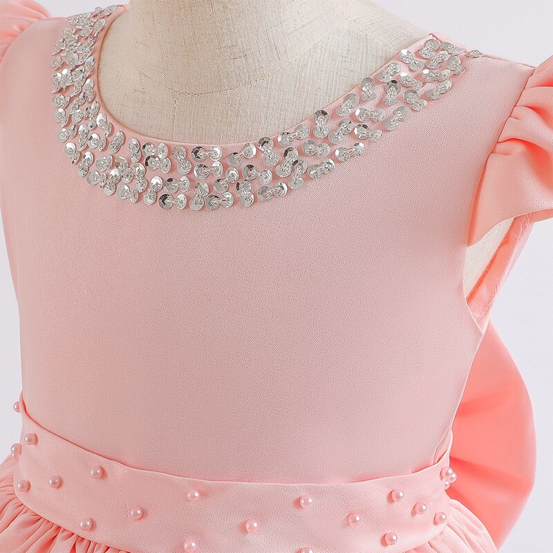 Robe Rose de Princesse Pour Fillette – Image 3