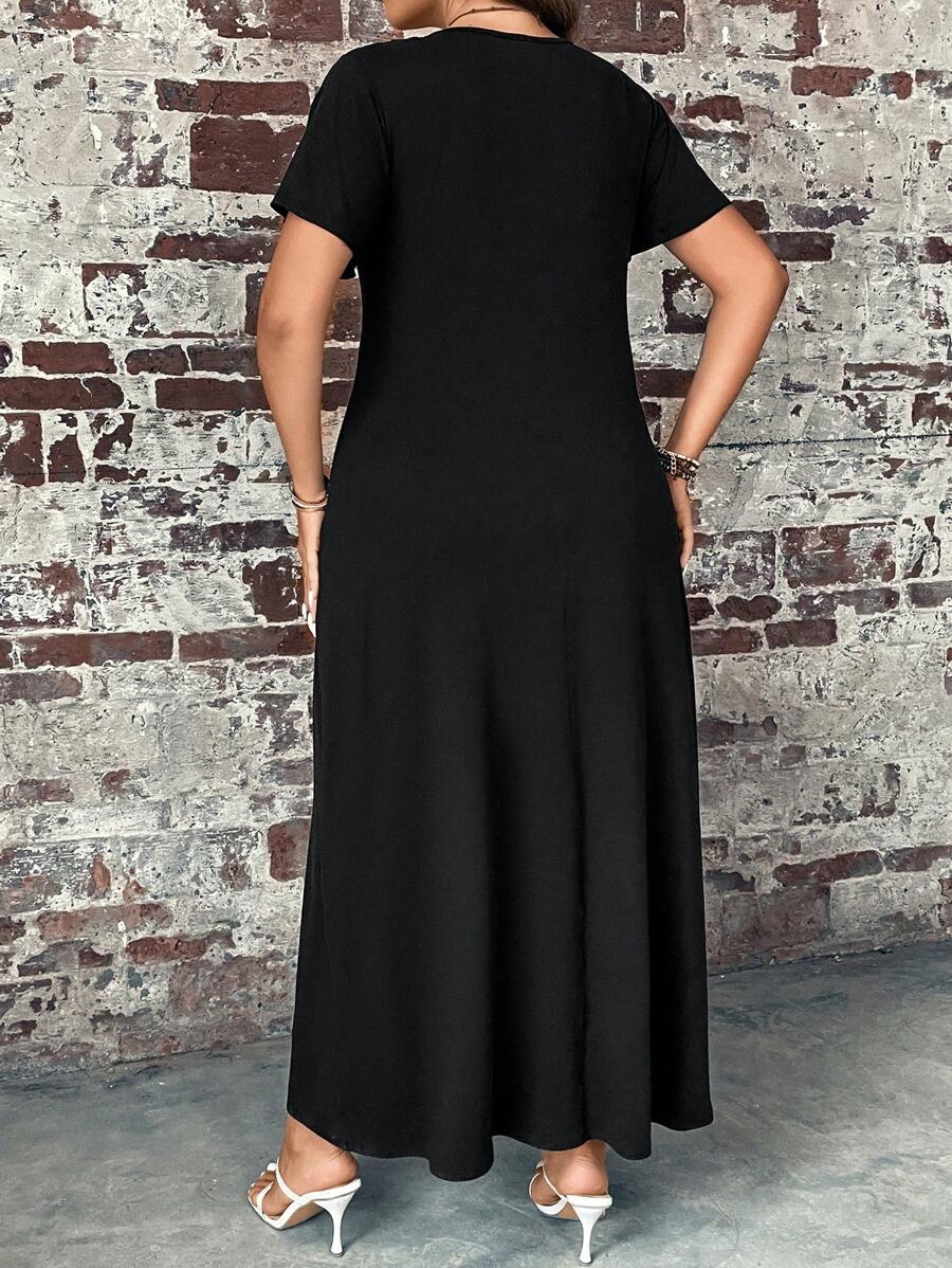 SHEIN GRANDE TAILLE (48/50) – Robe boutonnée pour femme, coupe classique – Image 2