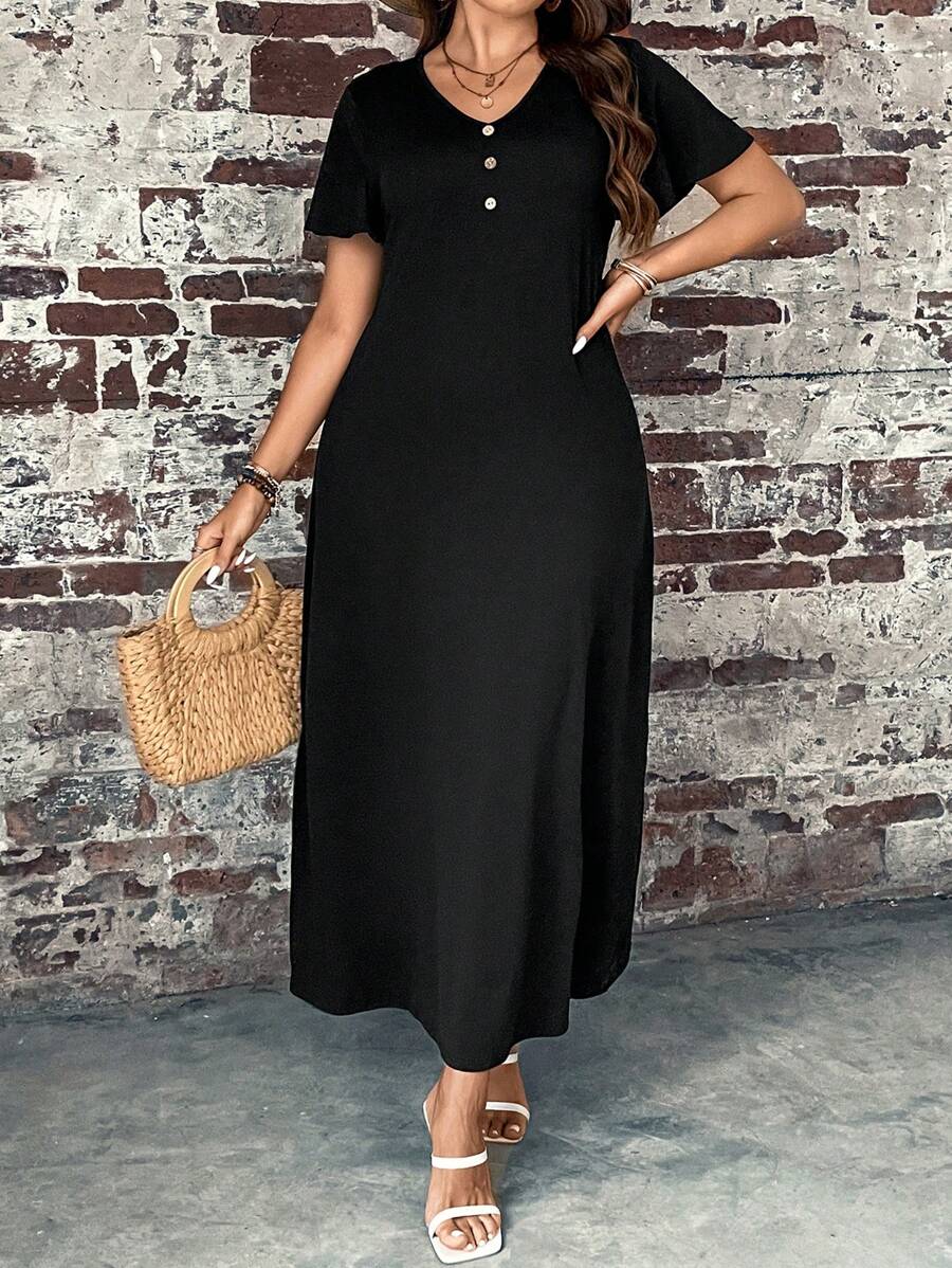 SHEIN GRANDE TAILLE (48/50) – Robe boutonnée pour femme, coupe classique – Image 5