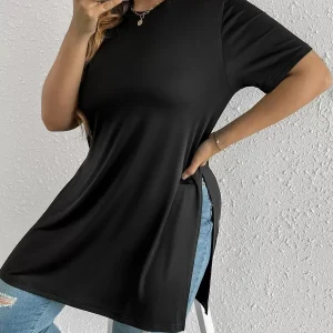 SHEIN GRANDE TAILLE (44/46/48/50/52/54) LIQUETTE à fente latérale