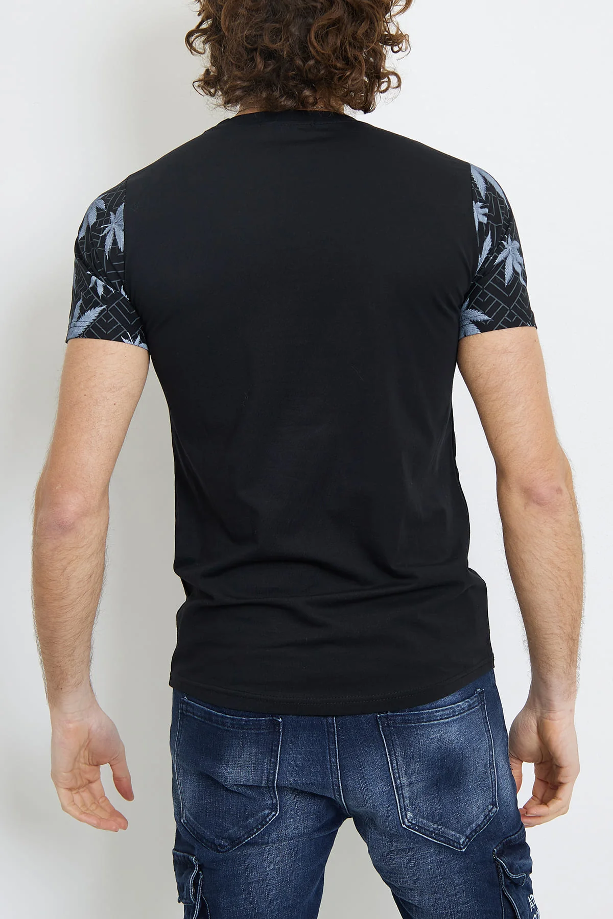 Tee shirt noir motif lion homme fashion – Image 3