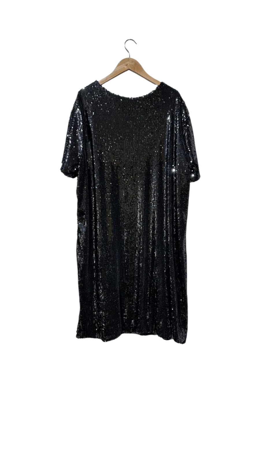 Robe courte à sequins noirs – Image 2